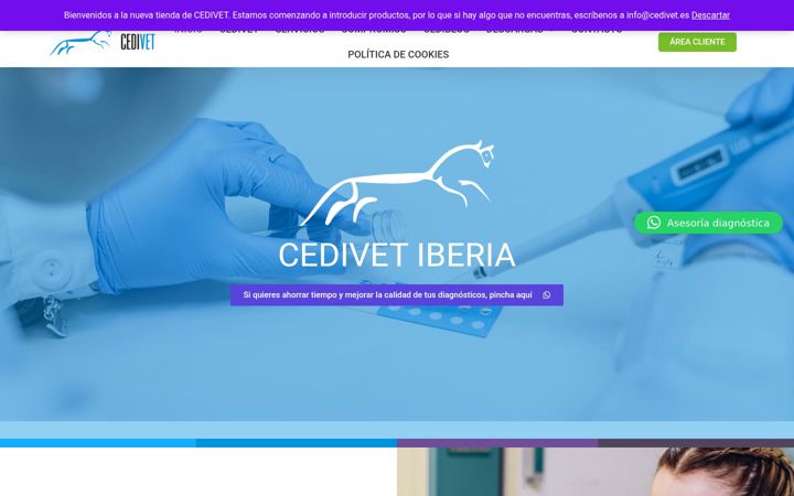 Screenshot of cedivet.es