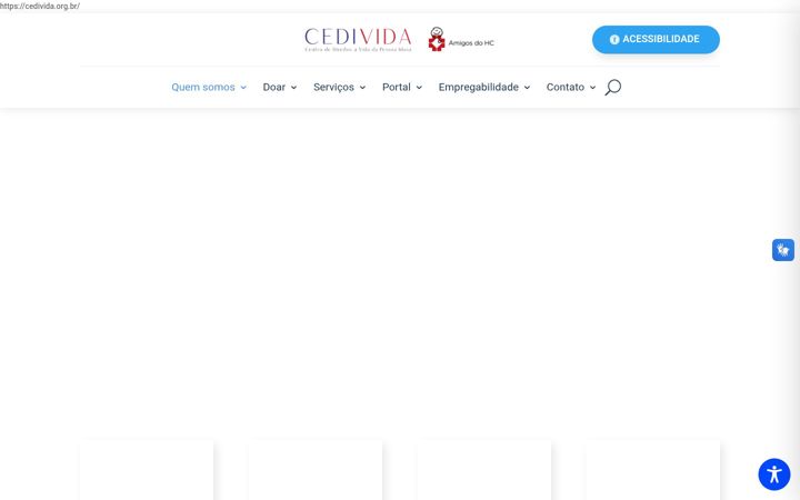 Snimka zaslona za cedivida.org.br