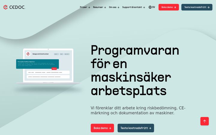 Screenshot of cedoc.com