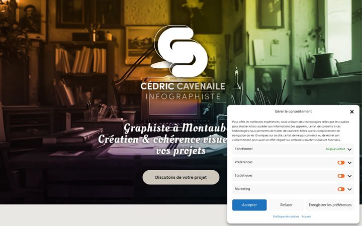 Skærmbillede af cedric-cavenaile.fr