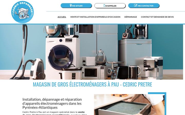 Screenshot of cedric-depannage-electromenager.fr