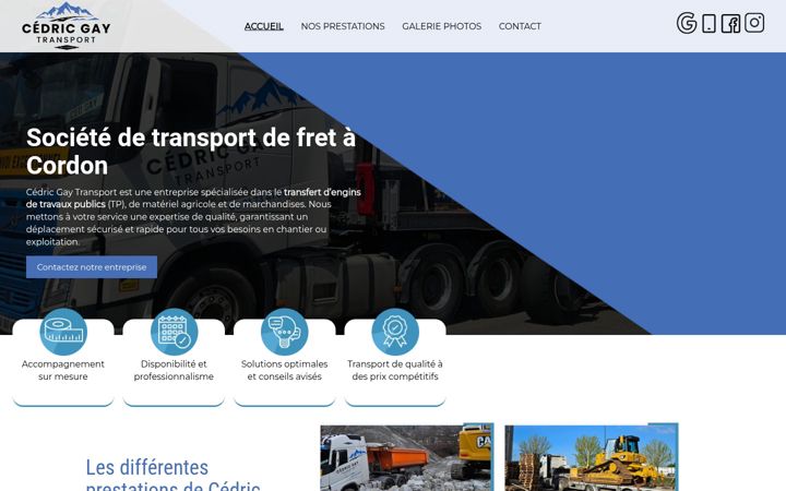 Screenshot of cedric-gay-transport.fr