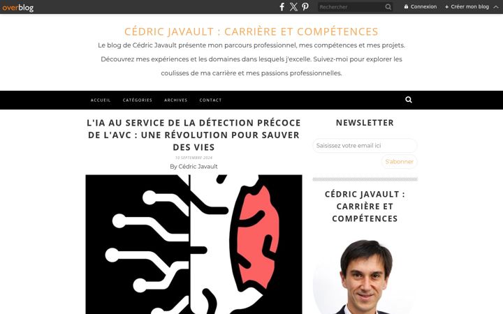 Screenshot ta' cedric-javault.net