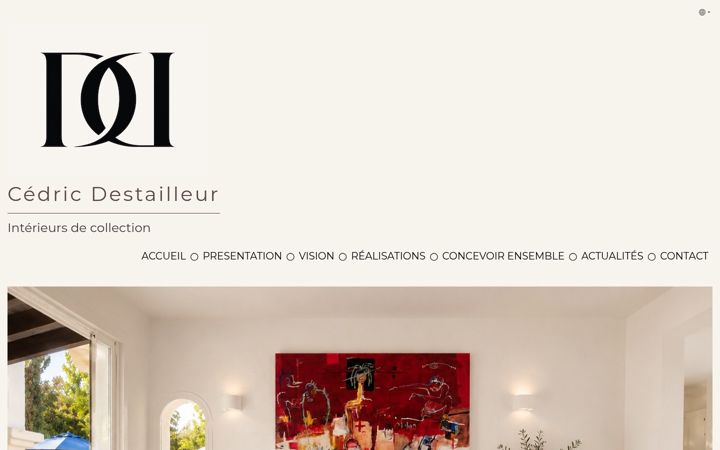 Screenshot of cedricdestailleur.com