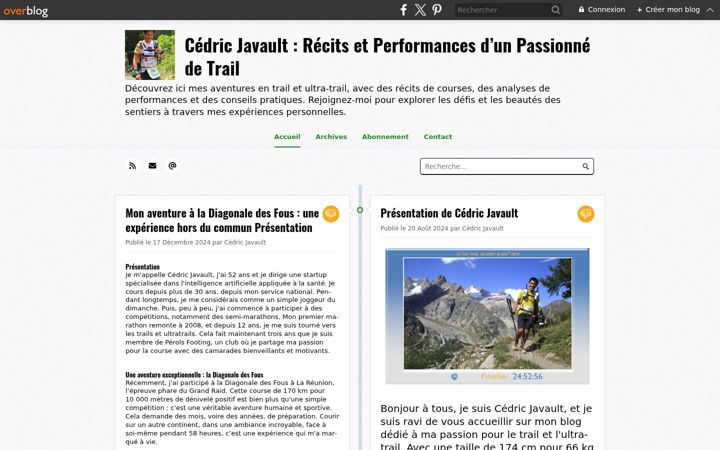 Screenshot ta' cedricjavault.net