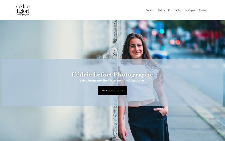 Screenshot of cedriclefortphoto.fr