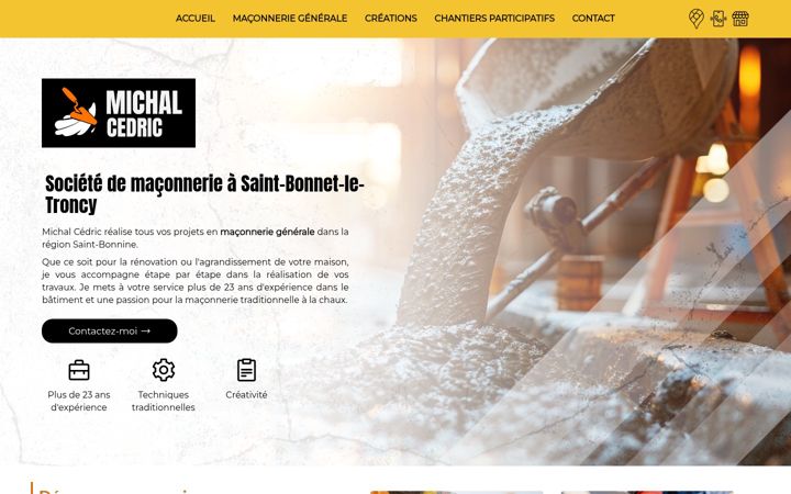 Screenshot of cedricmichal.fr