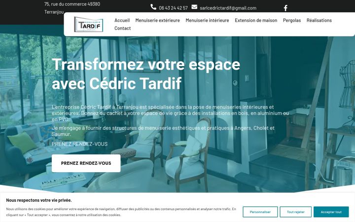 Screenshot of cedrictardif49.fr
