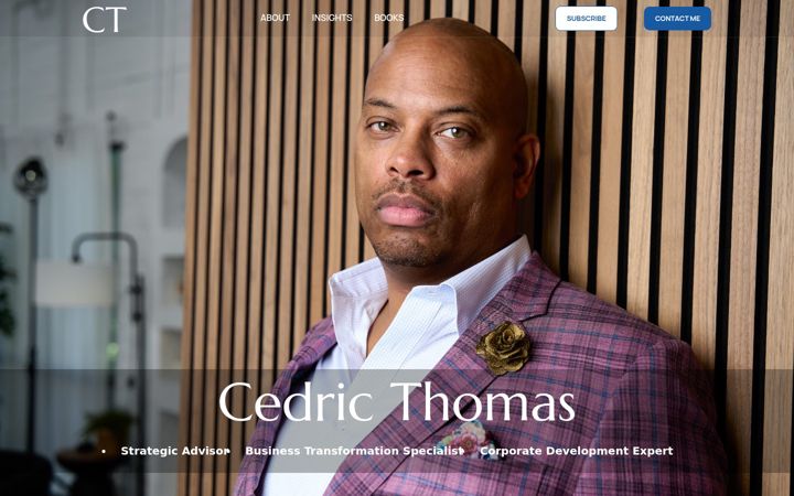 Screenshot of cedricthomas.com
