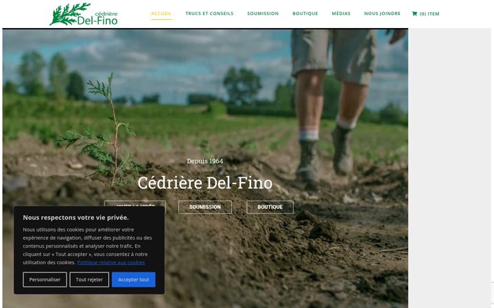 Screenshot of cedrieredelfino.com