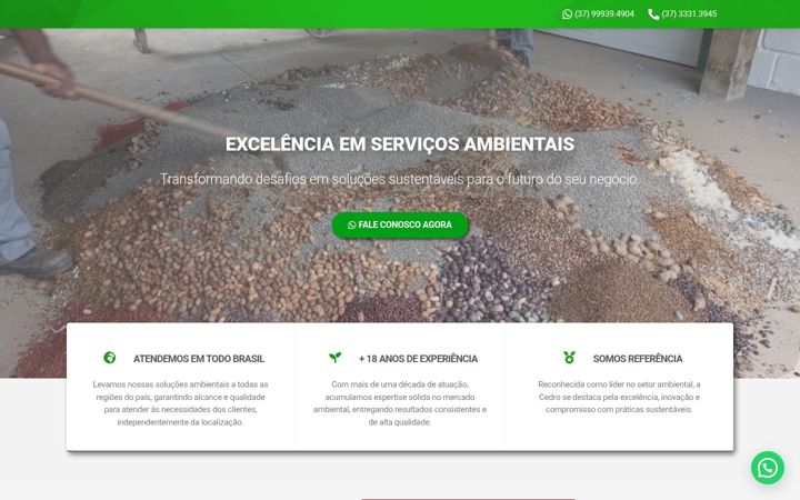 Screenshot of cedro.eng.br