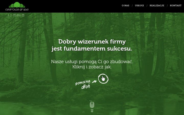 Captură de ecran a cedrowa.pl