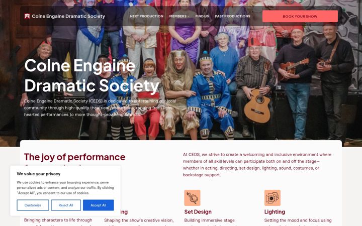 Screenshot ta' ceds.org.uk