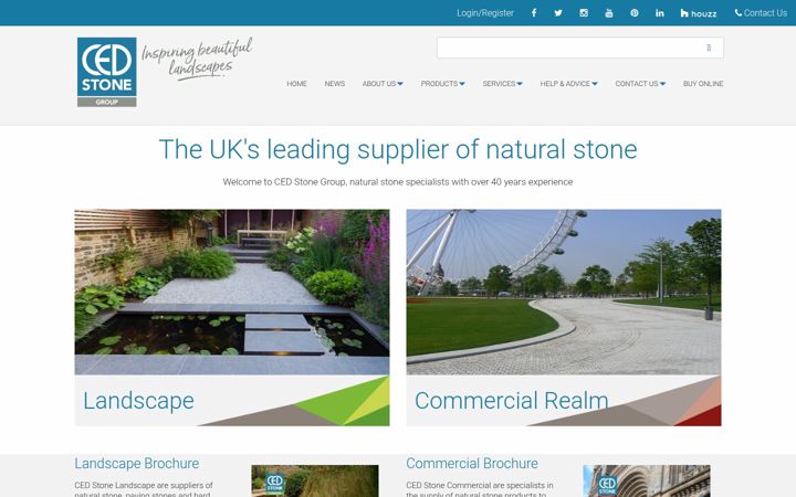 Screenshot ta' cedstone.co.uk