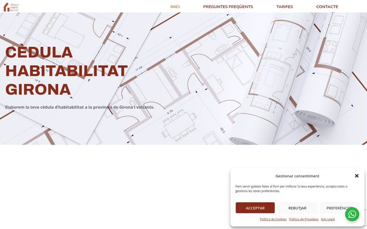 Screenshot of cedulahabitabilitatgirona.com