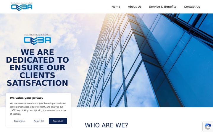 Screenshot of cee-brokers.com