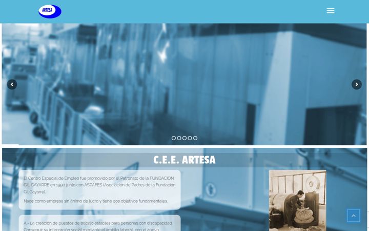 Snímek obrazovky ceeartesa.org