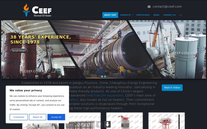Screenshot of ceef.com