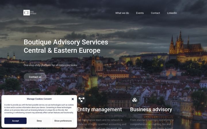 Screenshot of ceeinvest.eu