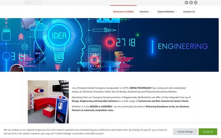Screenshot of ceema.com