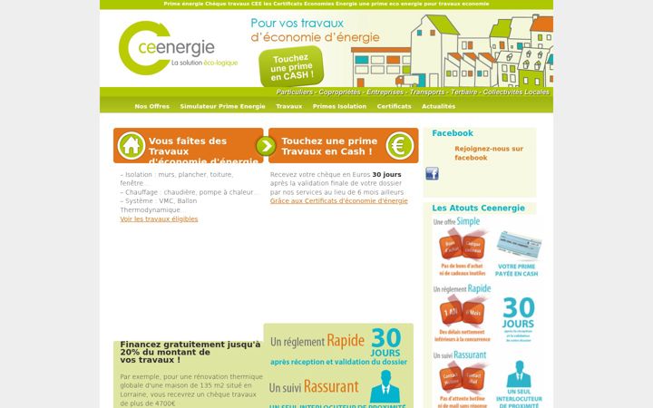 Screenshot of ceenergie.com