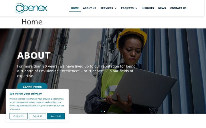 Screenshot of ceenex.com