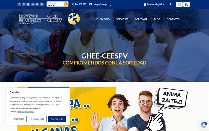 Snímek obrazovky ceespv.org
