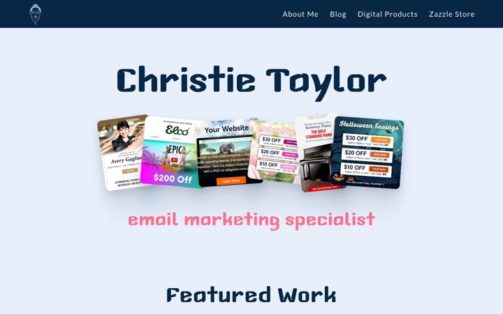 Screenshot of ceetaylorcreate.com