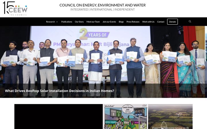 Screenshot of ceew.in