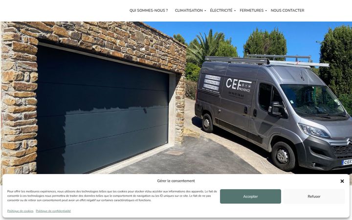 Skærmbillede af cef-provence.fr