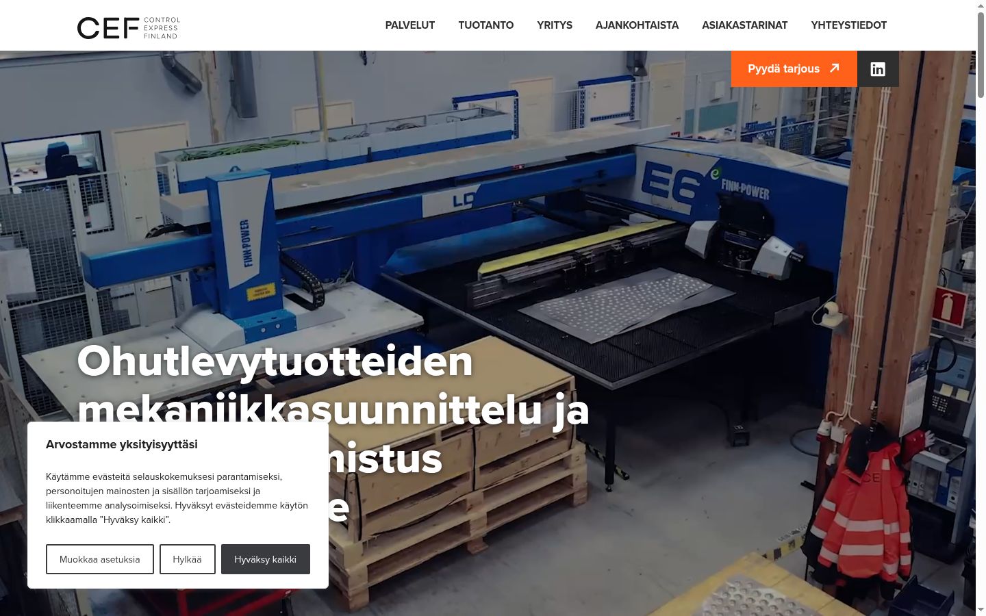 Screenshot tal-banner tal-kunsens muri qabel kwalunkwe interazzjoni