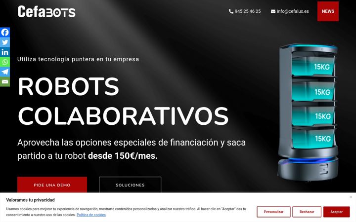 Screenshot of cefabots.com