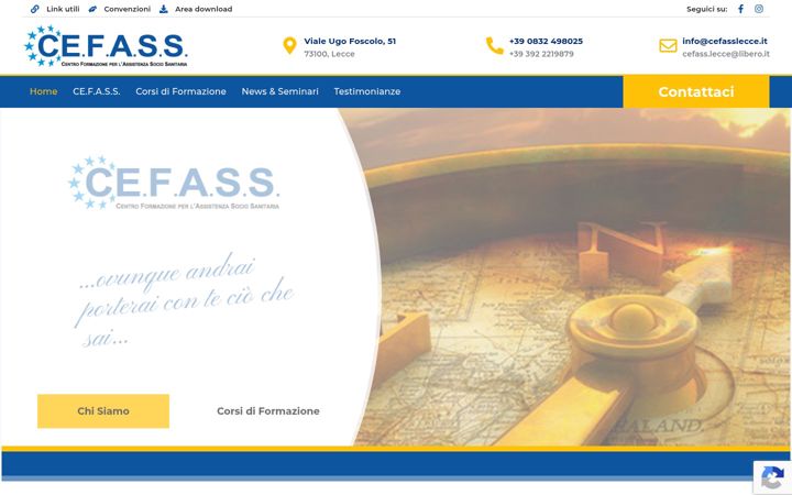 Screenshot of cefasslecce.it