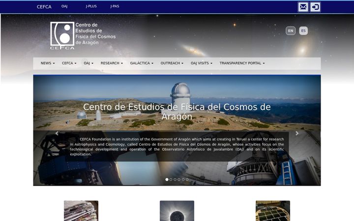 Captura de pantalla de cefca.es
