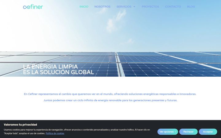 Screenshot of cefiner.com