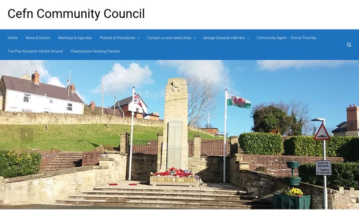 Screenshot von cefncommunitycouncil.gov.uk