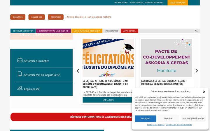 Screenshot of cefras.com