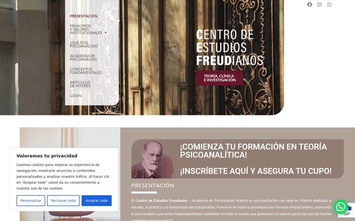 Screenshot of cefreud.com