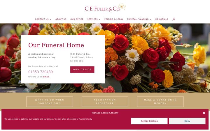 Screenshot of cefuller.co.uk
