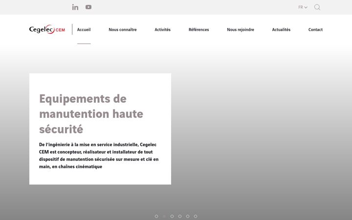Capture d'écran de cegelec-cem.fr