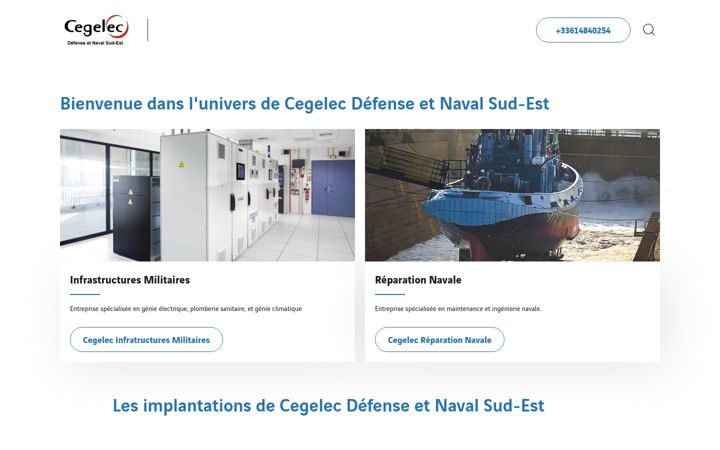 Capture d'écran de cegelec-defense-naval-sud-est.fr