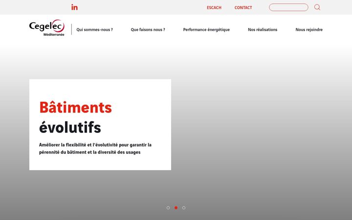 Screenshot of cegelec-mediterranee.com