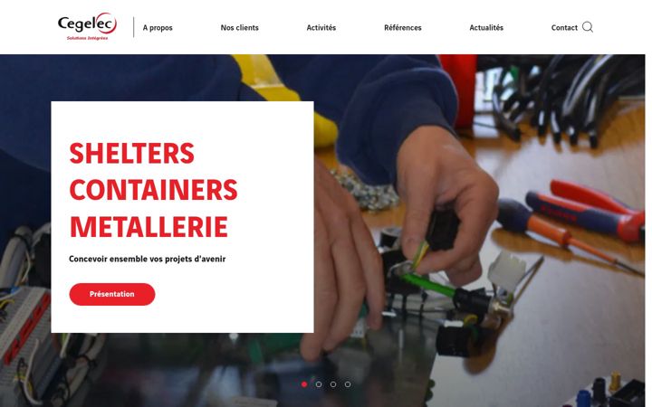 Screenshot of cegelec-si.fr