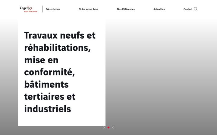 Screenshot of cegelec-tours-electricite.fr