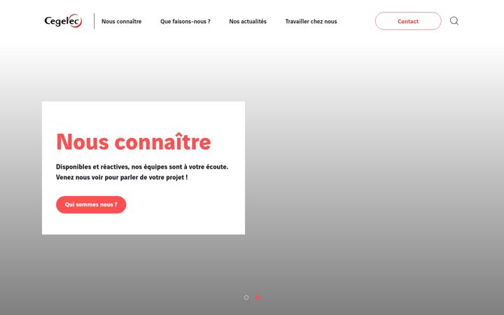 Screenshot of cegelec-vosges.com