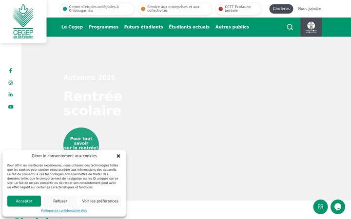 Screenshot του cegepstfe.ca