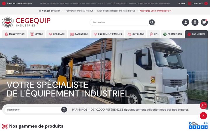 Skjermbilde av cegequip.fr