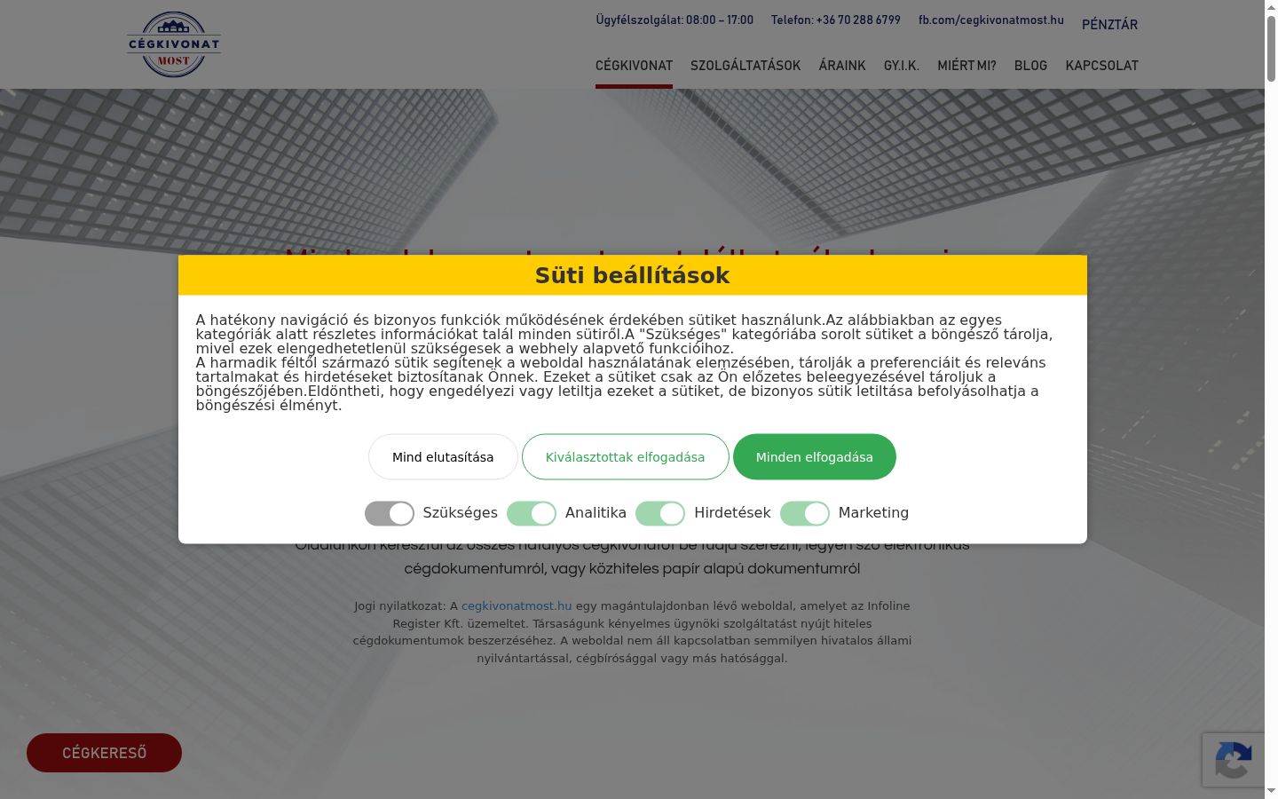 Screenshot tal-banner tal-kunsens muri qabel kwalunkwe interazzjoni