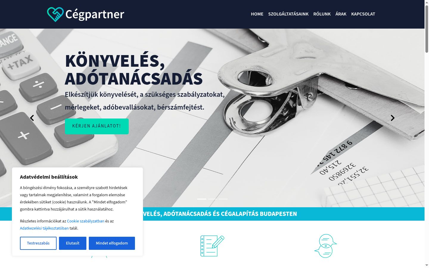 Screenshot tal-banner tal-kunsens muri qabel kwalunkwe interazzjoni