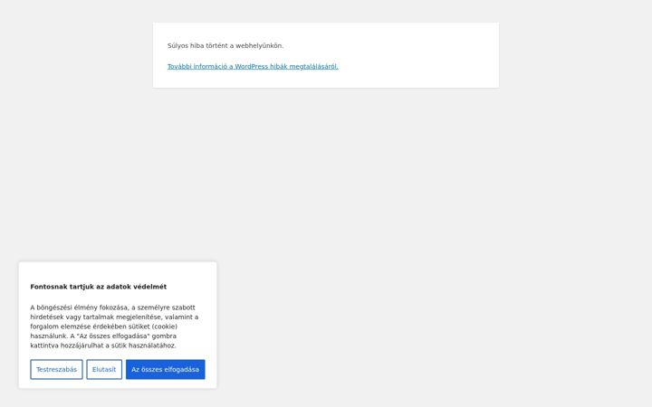 Screenshot ta' cegvezetokpartnere.hu